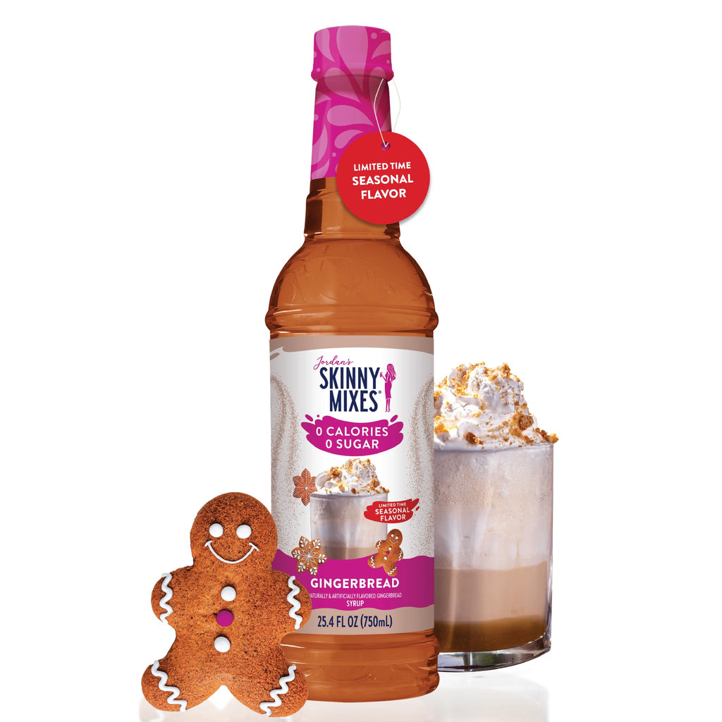 Jordan's Skinny Mixes Sugar Free Coffee Syrup, Holiday Fall Syrup Trio Coffee Flavoring Syrup, Zero Calorie Drink Mix for Lattes, Baking, Protein Shake, Dairy & Gluten Free, Kosher,12.7 Fl Oz, 3 Pack