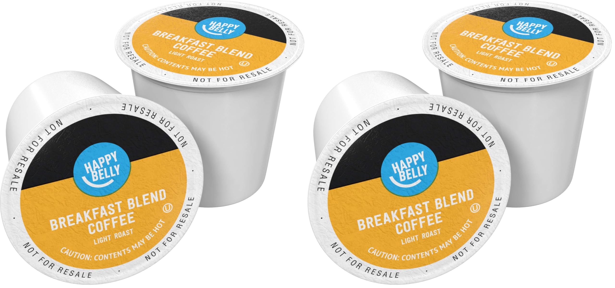 Amazon Brand - Happy Belly Dark Roast Coffee Pods, French Roast, Compatible with Keurig 2.0 K-Cup Brewers, 100 Count