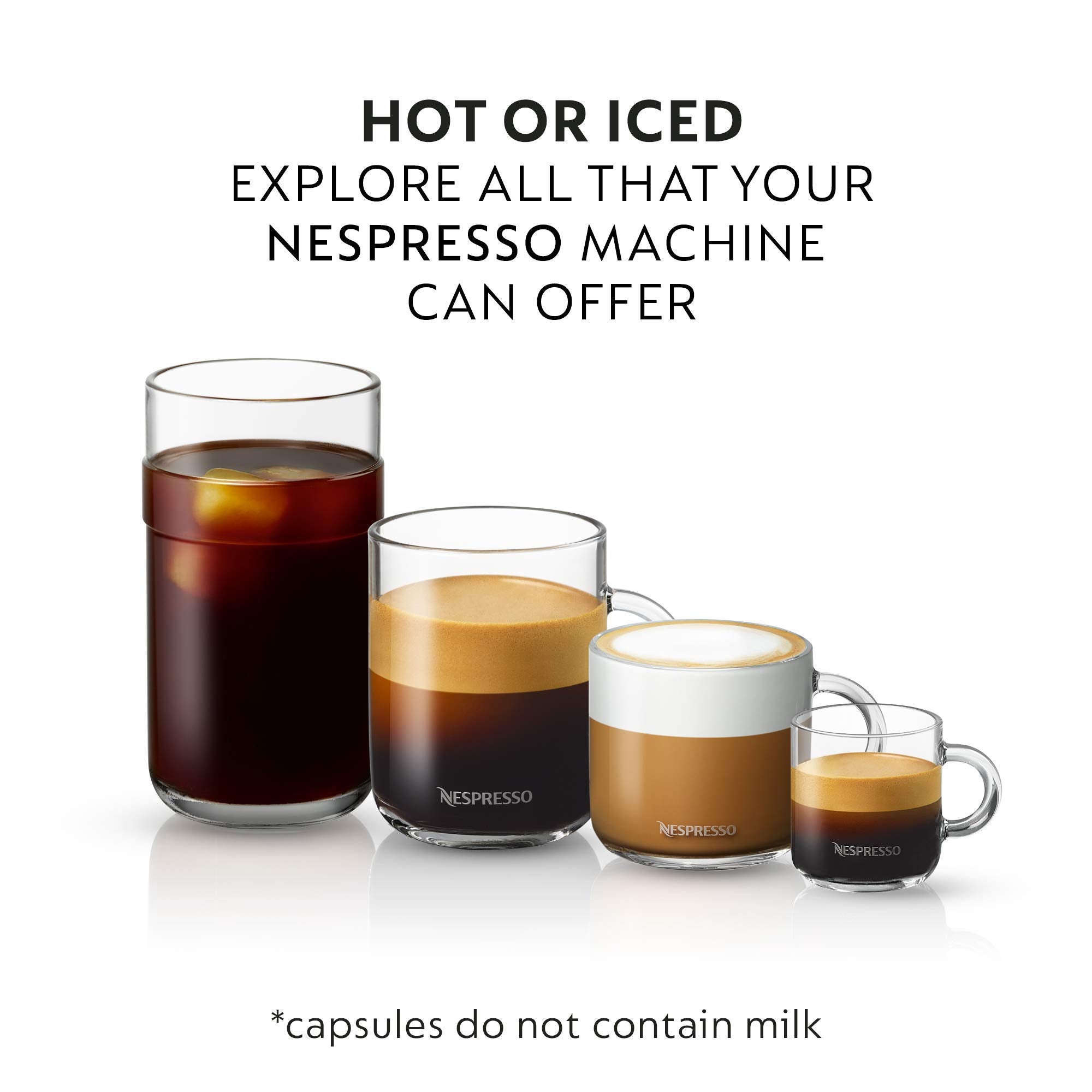 Nespresso Capsules Vertuo, Melozio, Medium Roast Coffee, 30-Count Coffee Pods, Brews 7.8oz.
