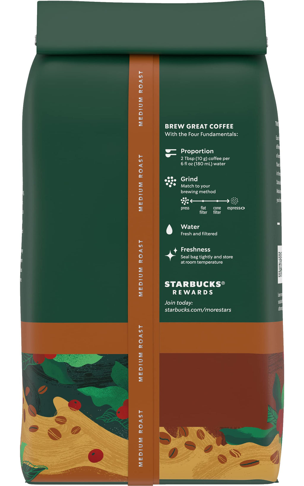 Starbucks Whole Coffee Beans, Medium Roast Hot or Iced Coffee, Pike Place Roast, 28 oz