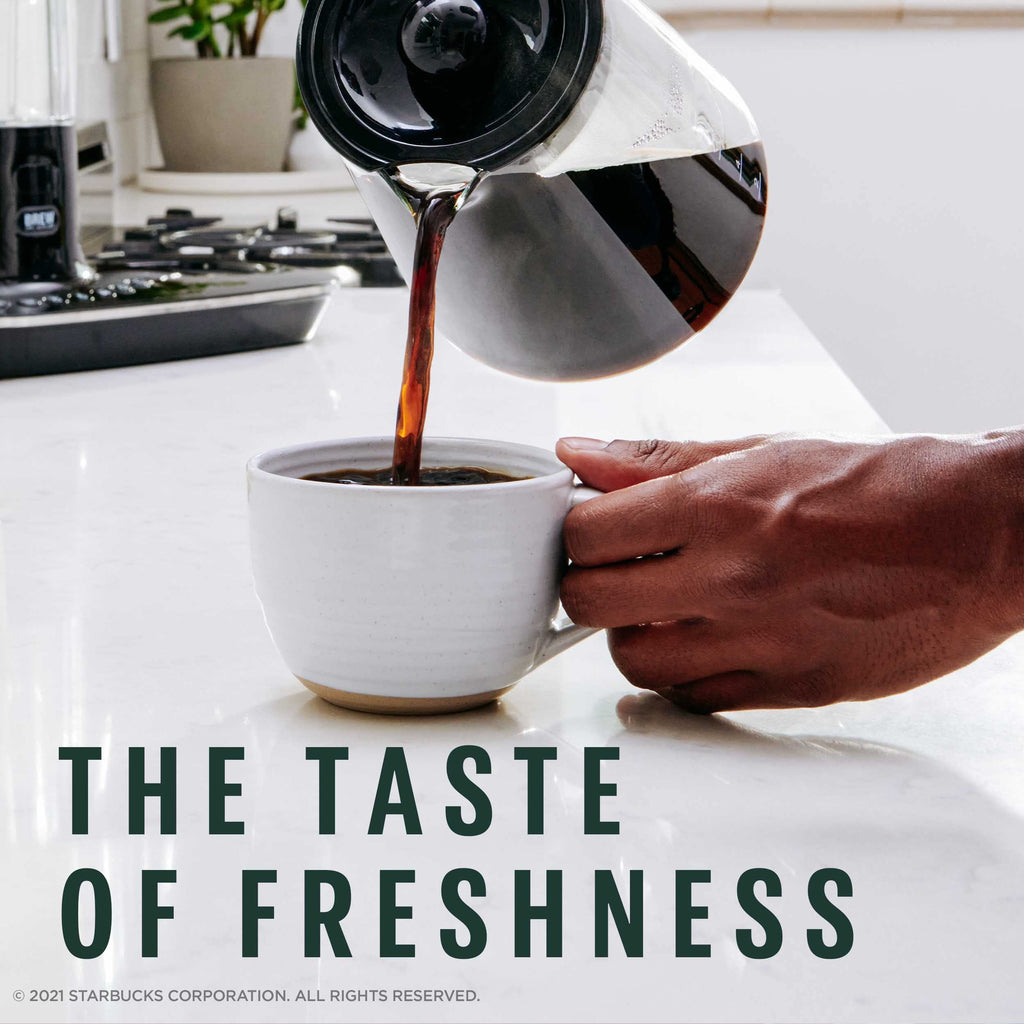 Starbucks Whole Coffee Beans, Medium Roast Hot or Iced Coffee, Pike Place Roast, 28 oz