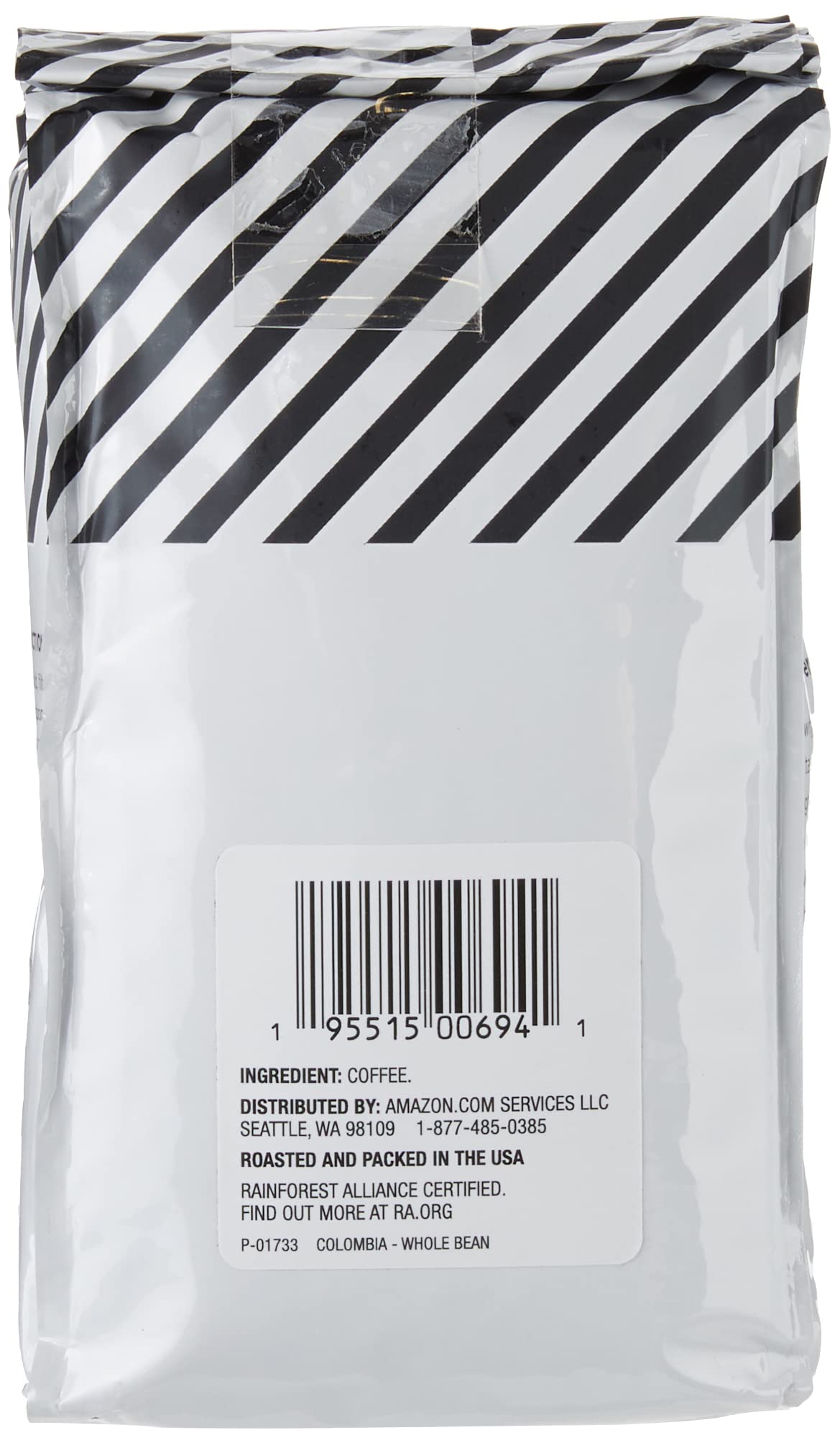 Amazon Fresh Colombia Whole Bean Coffee, Medium Roast, 12 Ounce