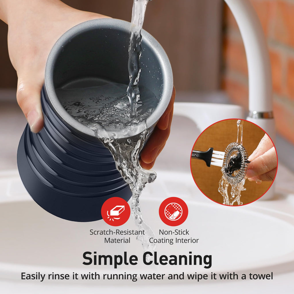 Electric Milk Frother, Paris Rhône 4-in-1 Milk Steamer and Frother, Hot & Cold Foam Milk Warmer with Temperature Control, Auto Shut-Off Frothers for Coffee, Latte,Macchiato, Cappuccino