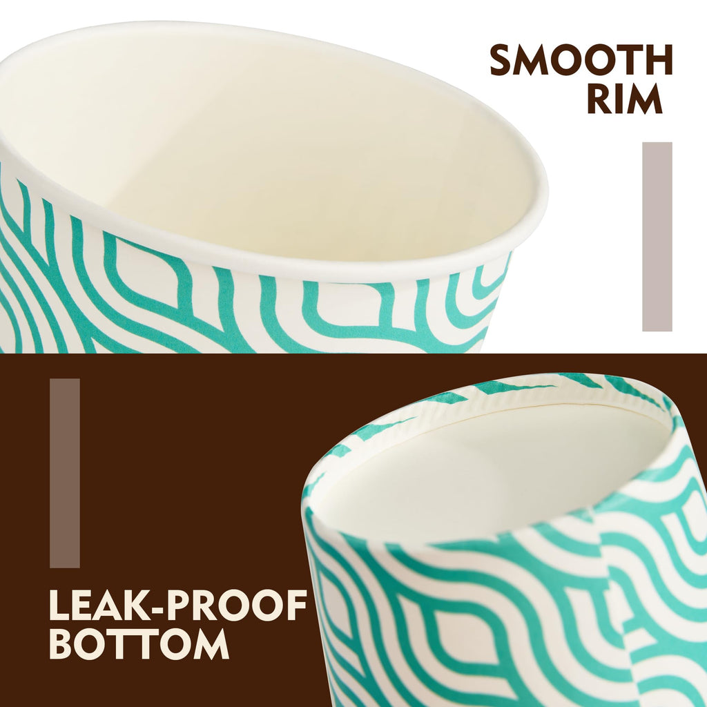 YEEHAW 100 Pack 16 oz Disposable Coffee Cups with Lids, Heat & Leak-proof Paper Cups, to Go Coffee Cups for Hot & Cold Beverage