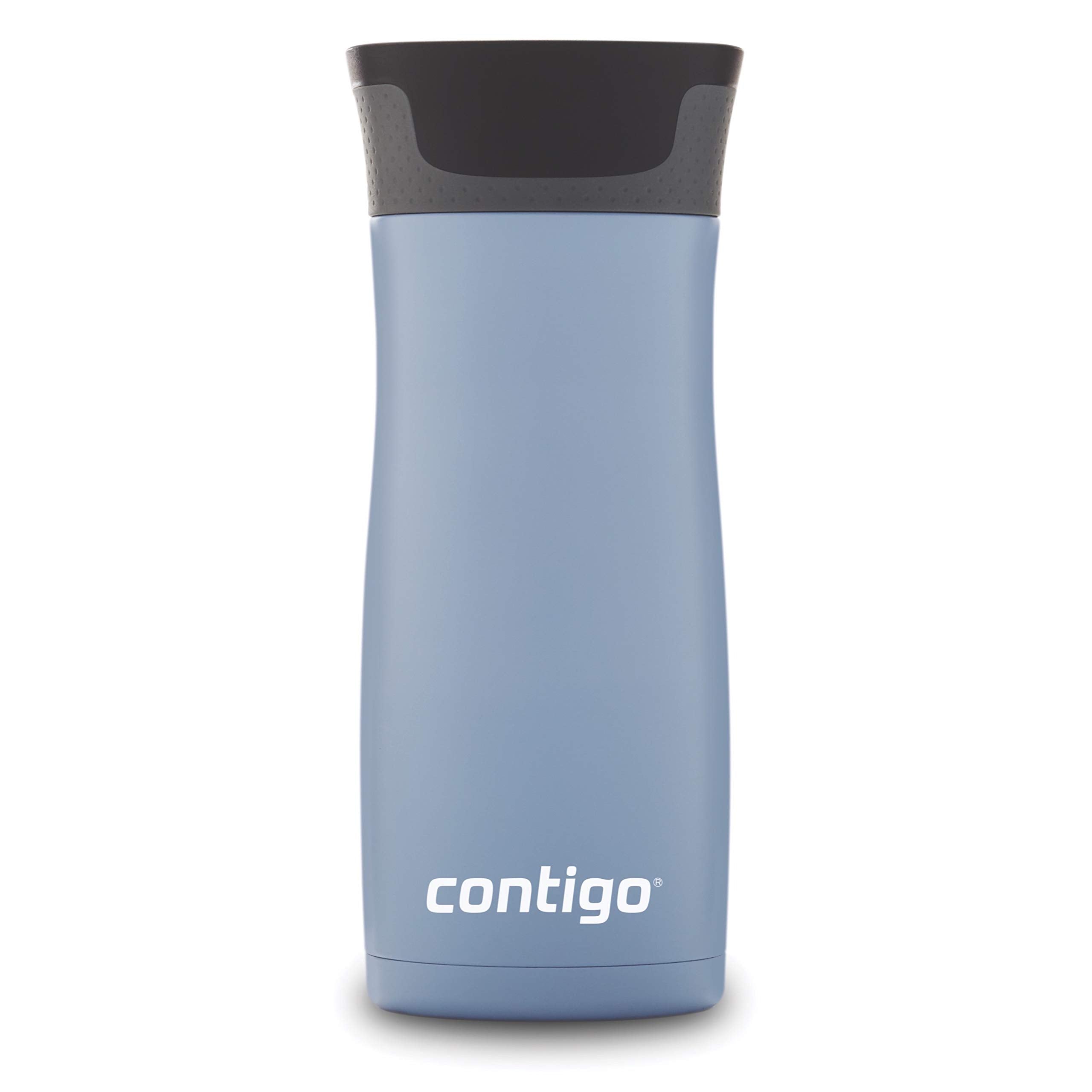 Contigo West Loop 2.0 Leak-Proof Spill-Proof Insulated Stainless Steel Travel Mug, 16oz., 2 Pack, Agave Metallic & Sake Metallic