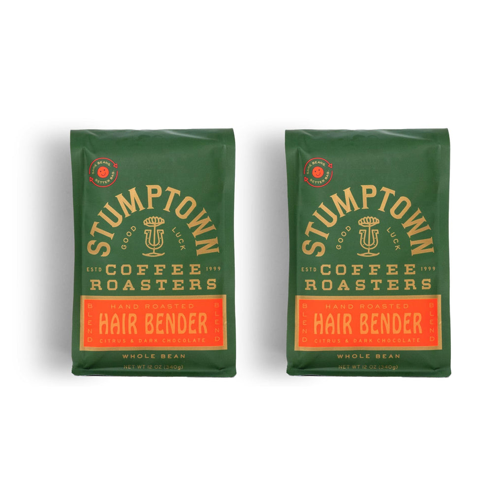 Stumptown Coffee Roasters, Medium Roast Whole Bean Coffee, 100% Arabica Coffee - Hair Bender 12 Ounce Bag with Flavor Notes of Citrus and Dark Chocolate