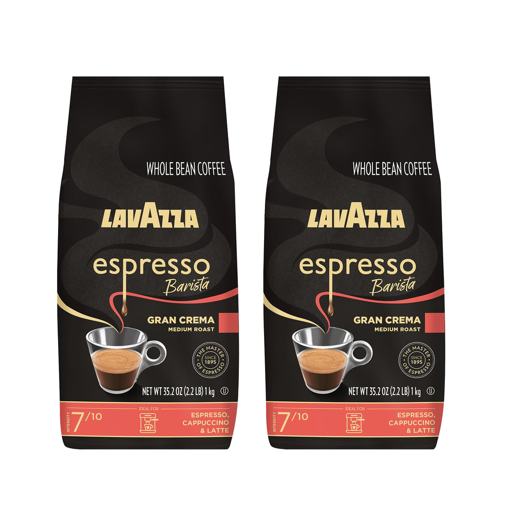 Lavazza Espresso Whole Bean Coffee, Medium Roast, 100% Arabica, 2.2 lb Bag (Pack of 1)