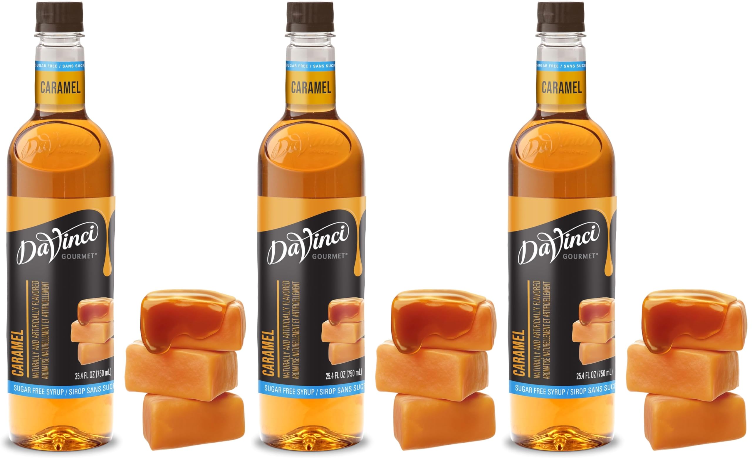 DaVinci Gourmet Sugar-Free Caramel Syrup, 25.4 Fluid Ounces (Pack of 1)