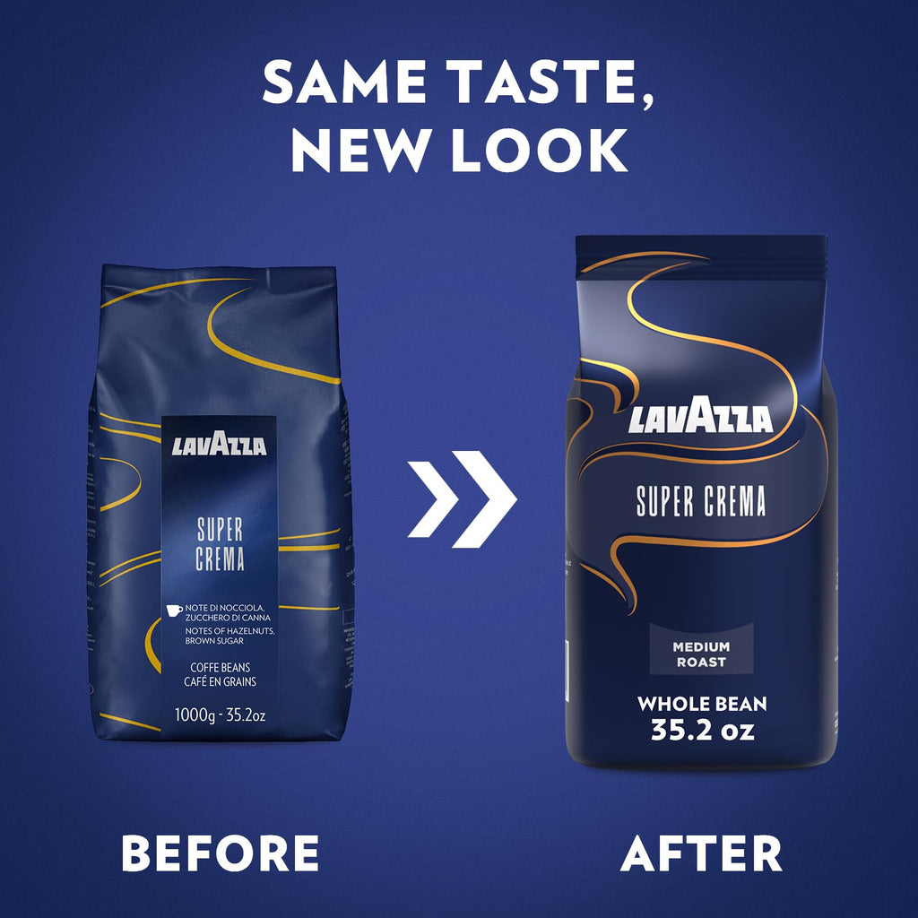 Lavazza Espresso Whole Bean Coffee, Medium Roast, 100% Arabica, 2.2 lb Bag (Pack of 1)