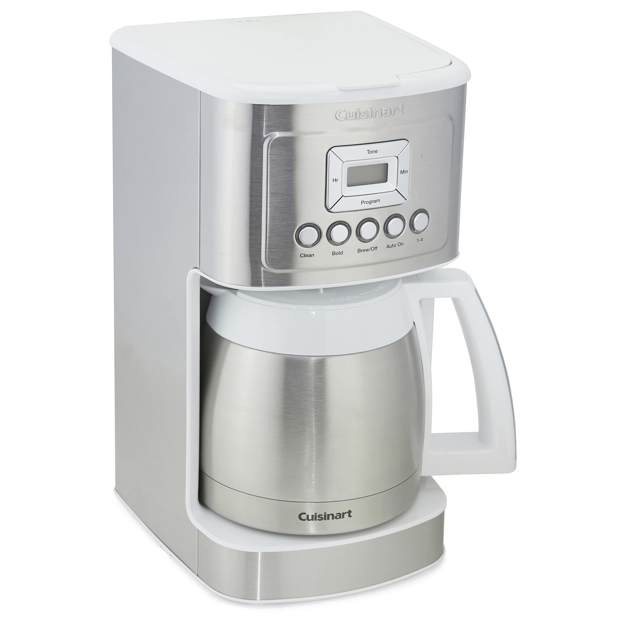 Cuisinart 12-Cup Coffee Maker, Programmable PerfecTemp Thermal Carafe Coffee Machine with 1-4 Cup Setting, Brew Strength Control and Brew Pause, Stainless Steel, DCC-3400NAS, Silver