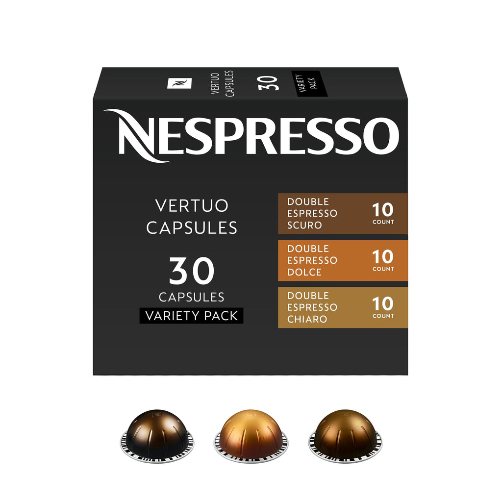 Nespresso Capsules Vertuo, Melozio, Medium Roast Coffee, 30-Count Coffee Pods, Brews 7.8oz.