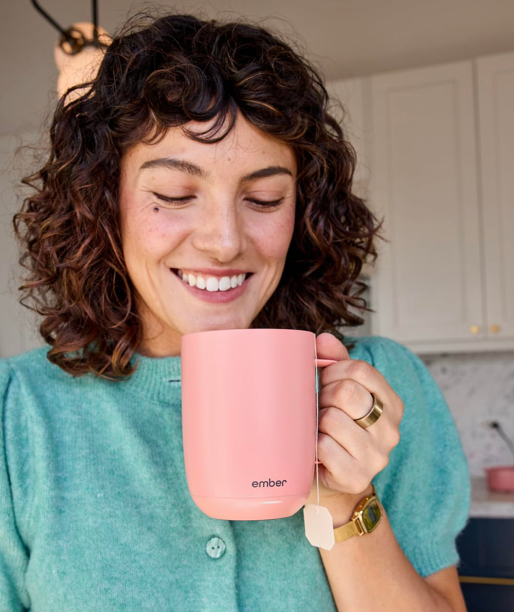 Ember Temperature Control Smart Mug 2, 14 Oz, App-Controlled Heated Coffee Mug with 80 Min Battery Life and Improved Design, Black