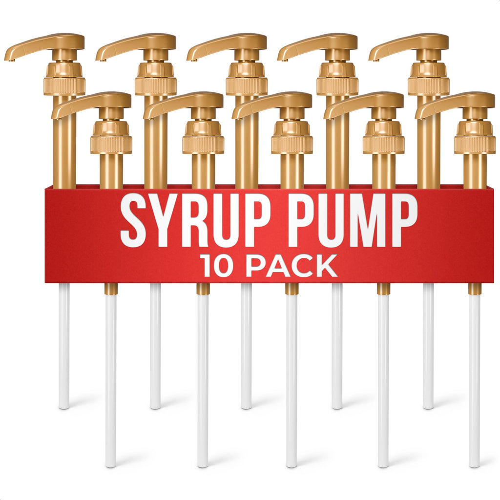 4 Pcs Coffee Syrup Pump Dispenser - Works as Skinny and Torani Syrup Pump - Fits Various 25.4 oz Bottles, Precise Dispensing 0.3oz & Lockable Design, Easy to Use & Clean, Ideal for Liquids