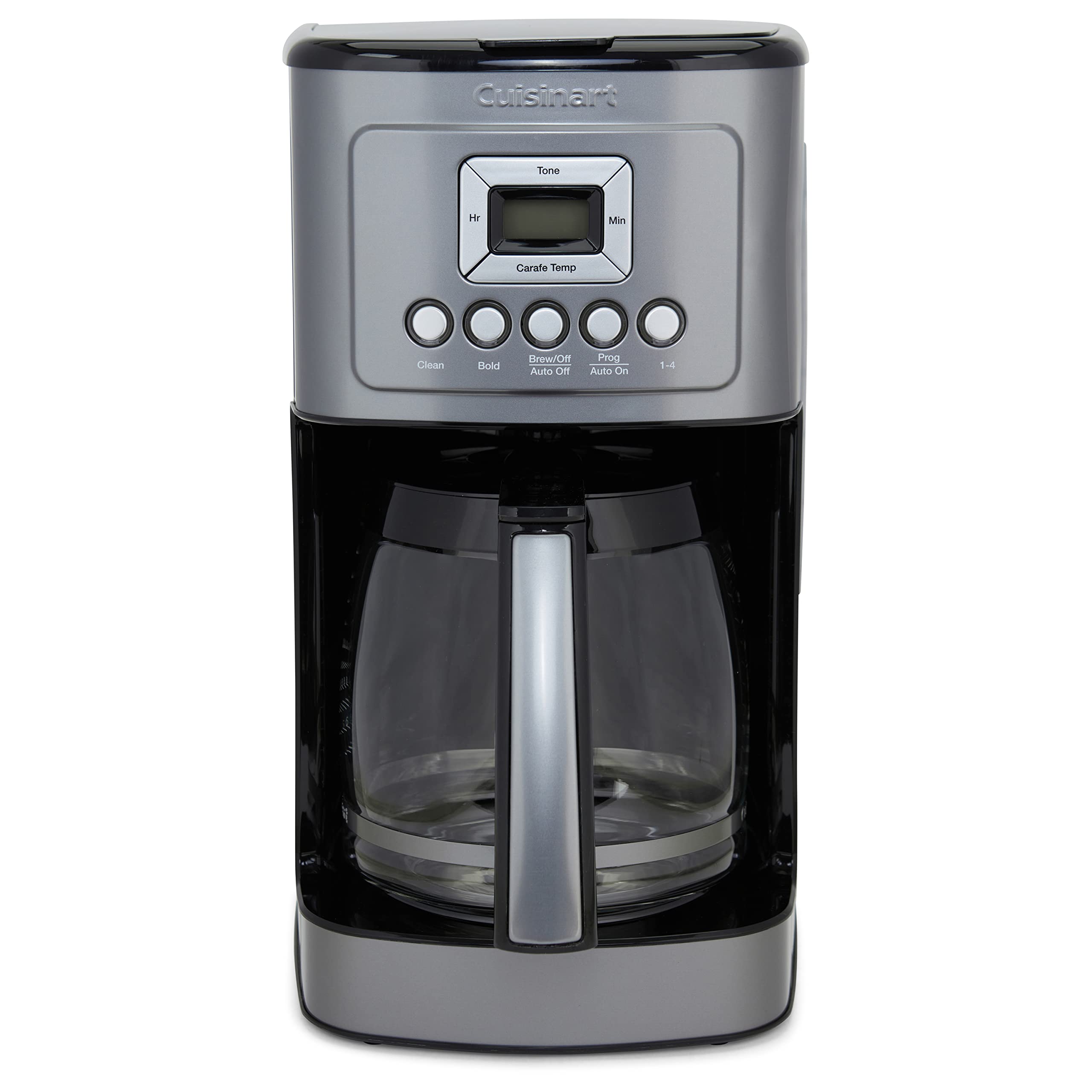 Cuisinart 14-Cup Coffee Maker, Programmable PerfecTemp Glass Carafe Coffee Machine with 1-4 Cup Setting, Brew Strength Control and Pause, Stainless Steel, DCC-3200NAS