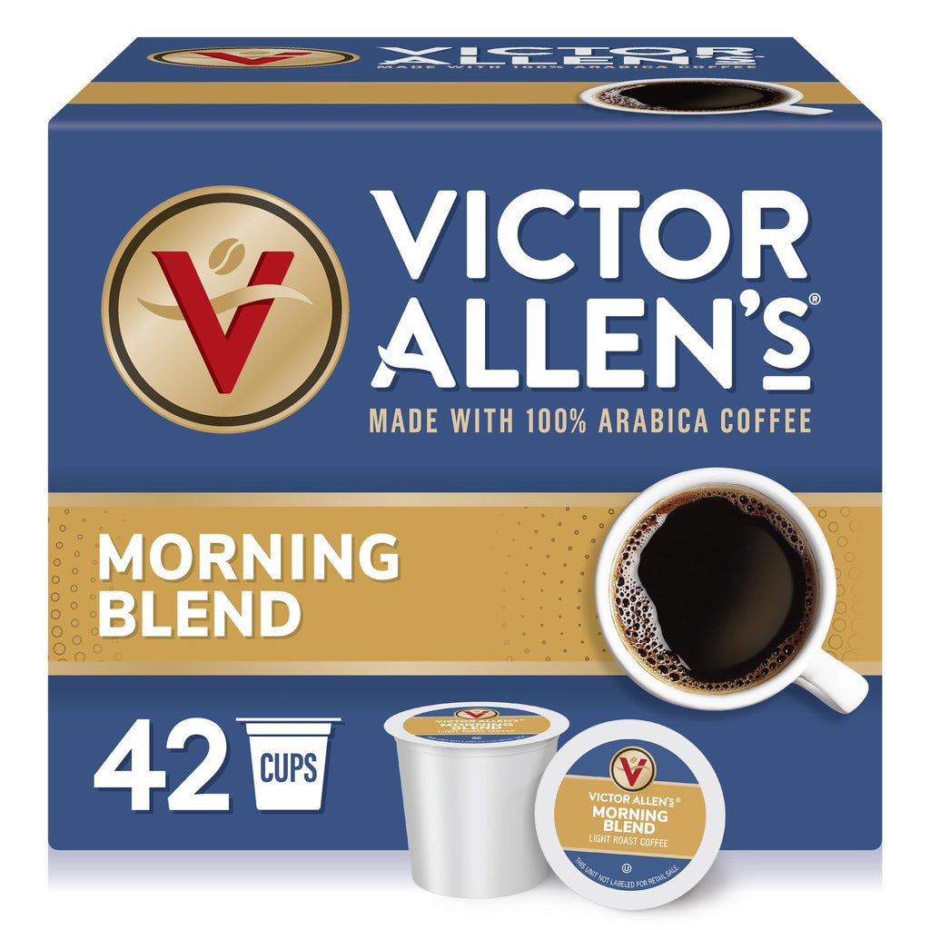 Victor Allen's Coffee Variety Pack (Morning Blend, 100% Colombian, Donut Shop Blend, French Roast), 42 Count, Single Serve Coffee Pods for Keurig K-Cup Brewers