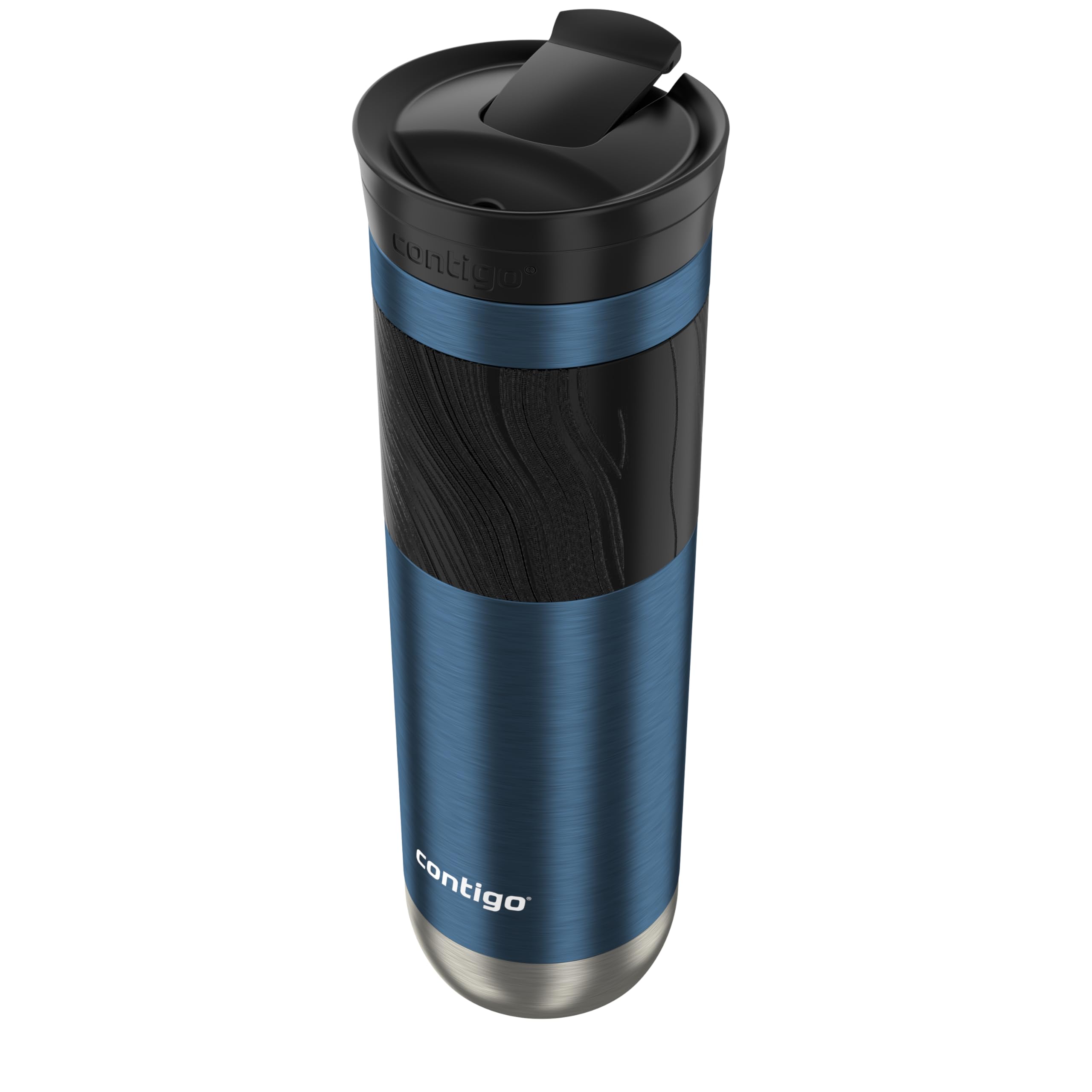 Contigo Byron Vacuum-Insulated Stainless Steel Travel Mug with Leak-Proof Lid Reusable Coffee Mug or Water Bottle BPA-Free 16oz Licorice Keeps Beverages Hot for 6 Hours or Cold for 12 Hours
