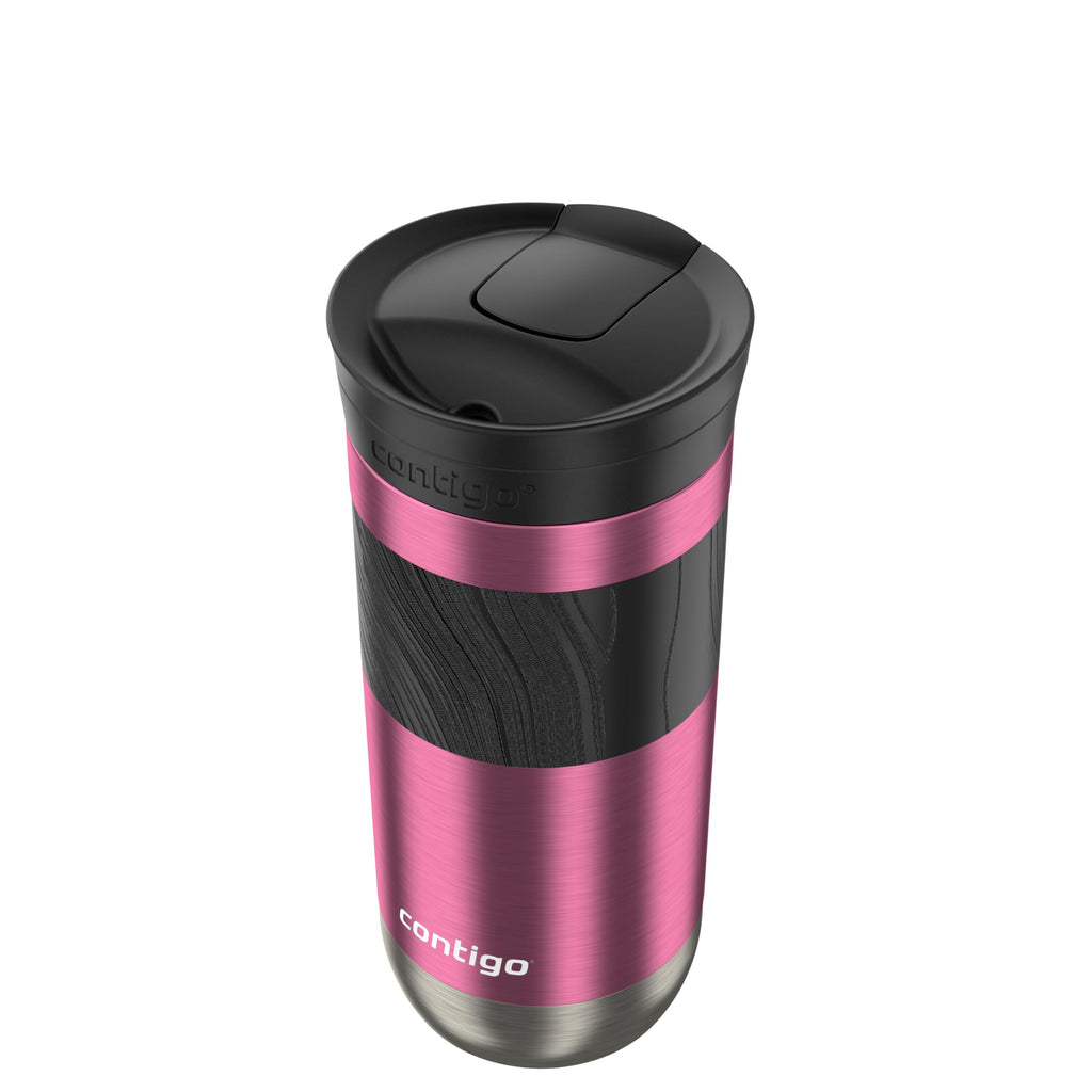 Contigo Byron Vacuum-Insulated Stainless Steel Travel Mug with Leak-Proof Lid Reusable Coffee Mug or Water Bottle BPA-Free 16oz Licorice Keeps Beverages Hot for 6 Hours or Cold for 12 Hours