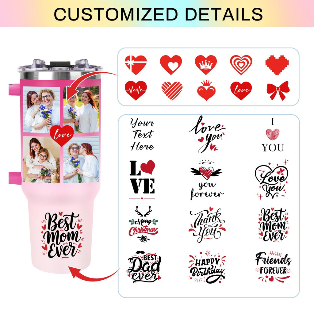 Personalized Tumbler Custom Coffee Tumbler Laser Engrave with Name 20 Oz Stainless Steel Travel Tumbler Cup Mug Personalized Gifts for Birthday Christmas Anniversary for Men Women Kids