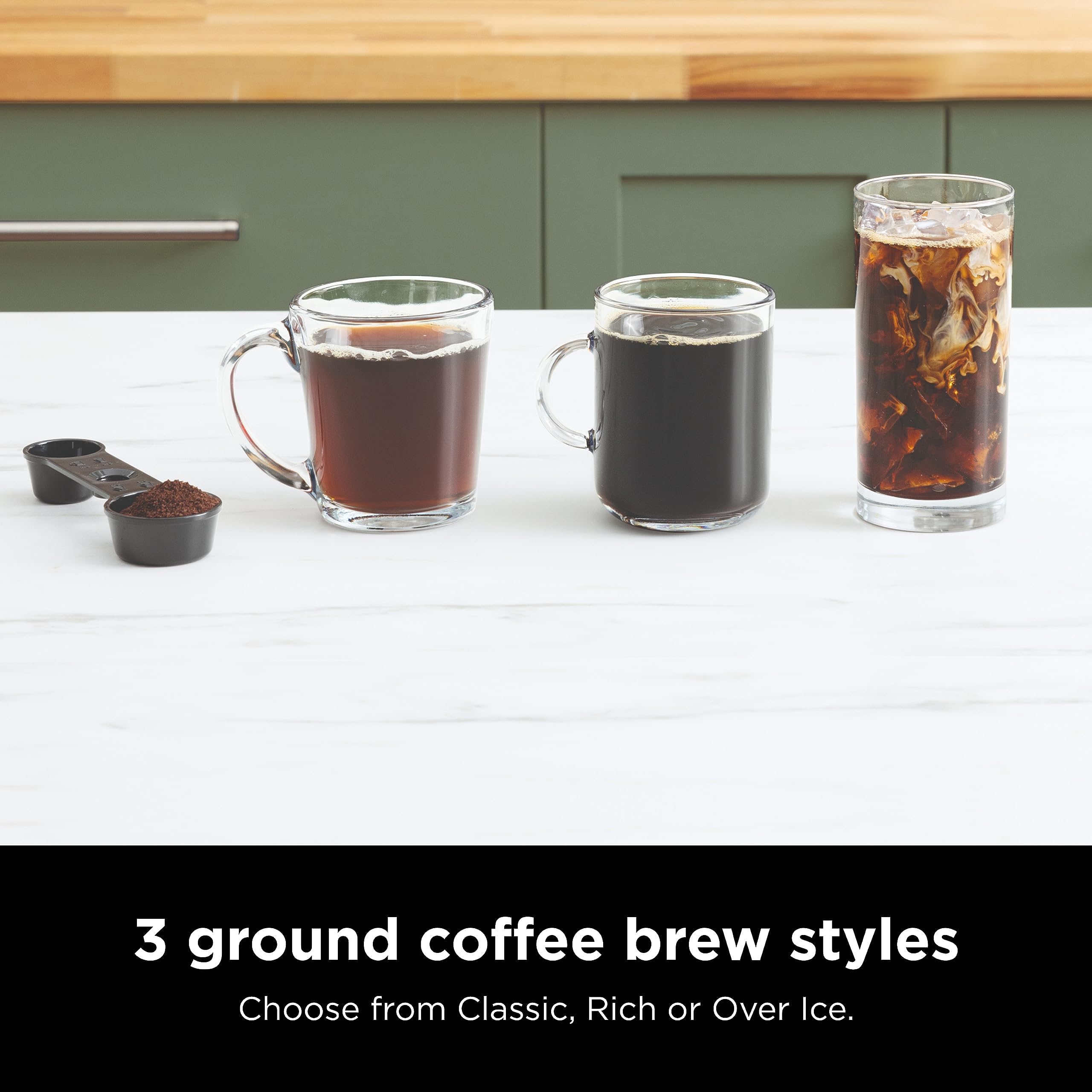 Ninja 12-Cup Programmable Coffee Brewer, 2 Brew Styles, Adjustable Warm Plate, 60oz Water Reservoir, Delay Brew - Black/Stainless Steel