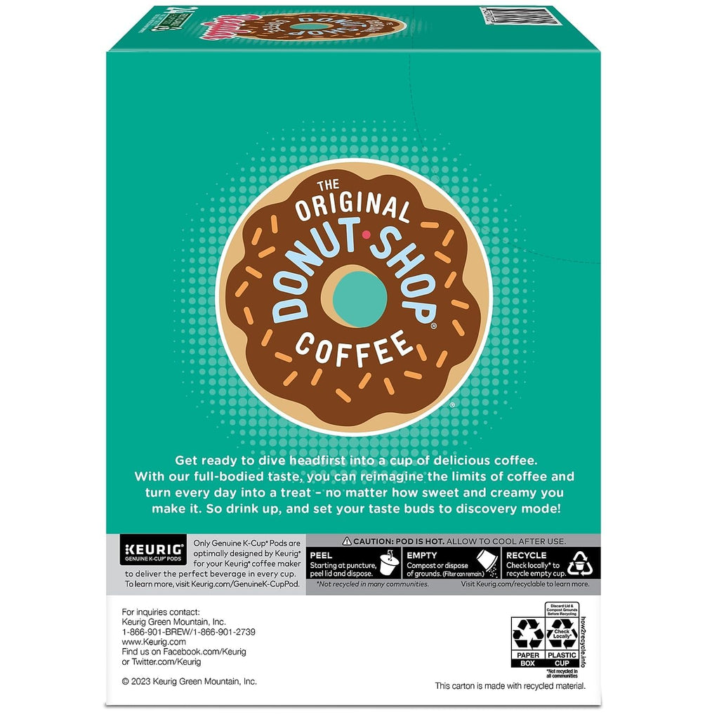 The Original Donut Shop Regular Keurig Single-Serve K-Cup Pods, Medium Roast Coffee, 72 Count