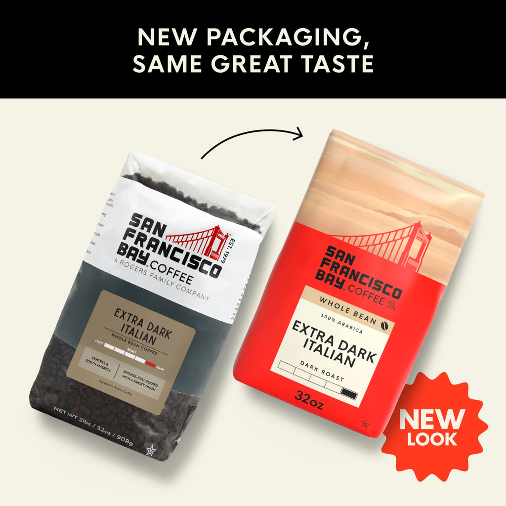 San Francisco Bay Coffee - Medium-Dark Roast Whole Bean Coffee - Fog Chaser (2 lb bag)