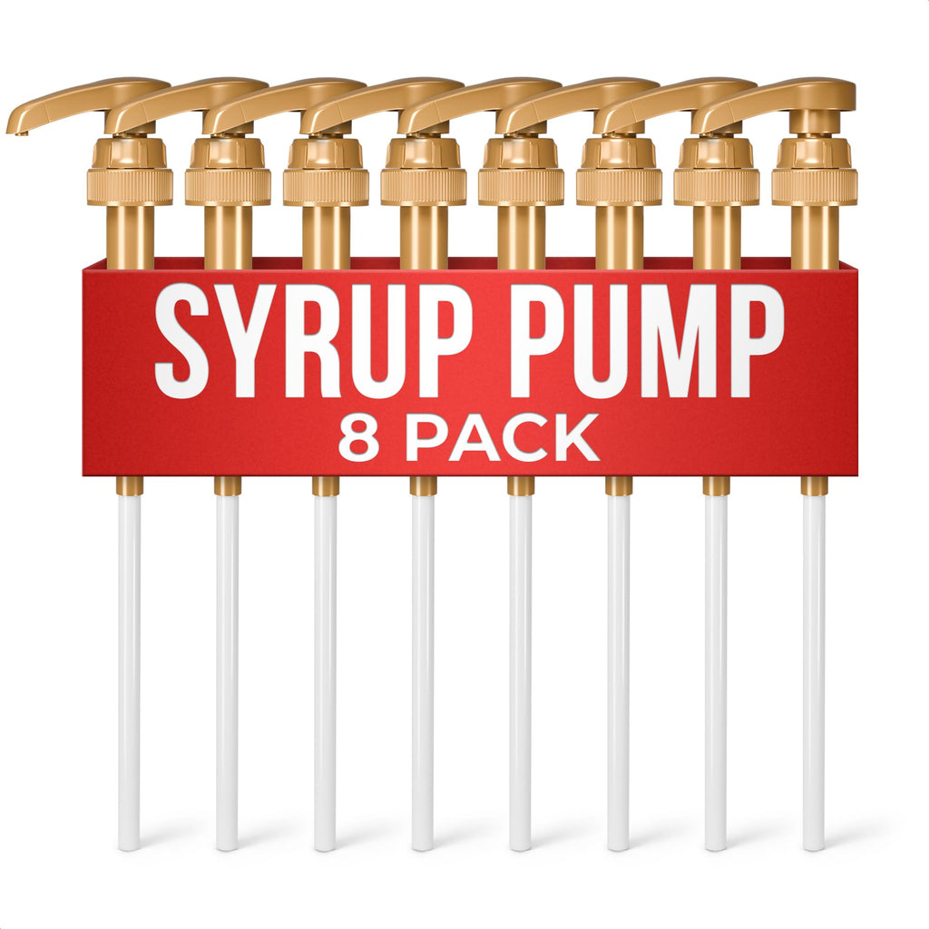 4 Pcs Coffee Syrup Pump Dispenser - Works as Skinny and Torani Syrup Pump - Fits Various 25.4 oz Bottles, Precise Dispensing 0.3oz & Lockable Design, Easy to Use & Clean, Ideal for Liquids