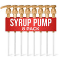 4 Pcs Coffee Syrup Pump Dispenser - Works as Skinny and Torani Syrup Pump - Fits Various 25.4 oz Bottles, Precise Dispensing 0.3oz & Lockable Design, Easy to Use & Clean, Ideal for Liquids