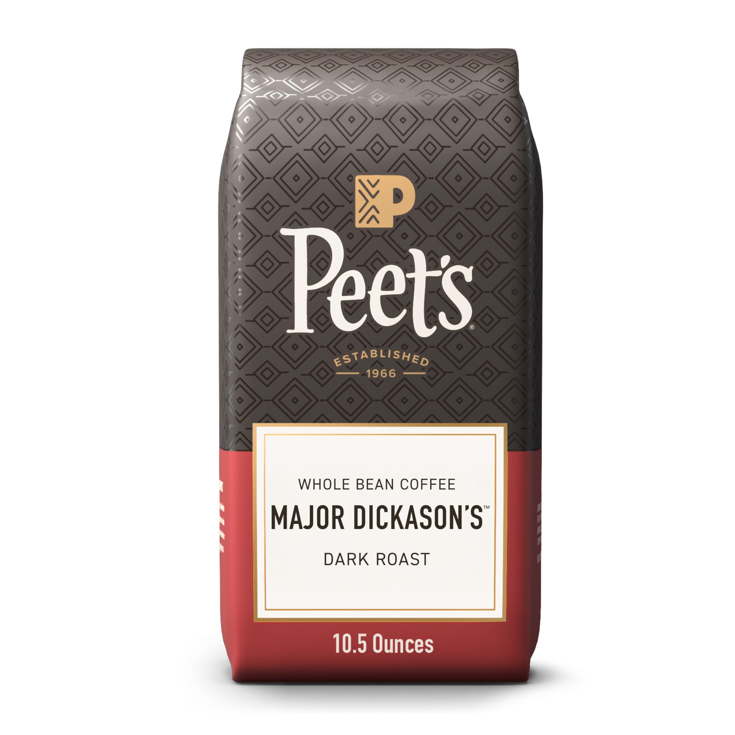 Peet's Coffee, Dark Roast Whole Bean Coffee, 100% Arabica Coffee - Major Dickason's Blend 18 Ounce Bag