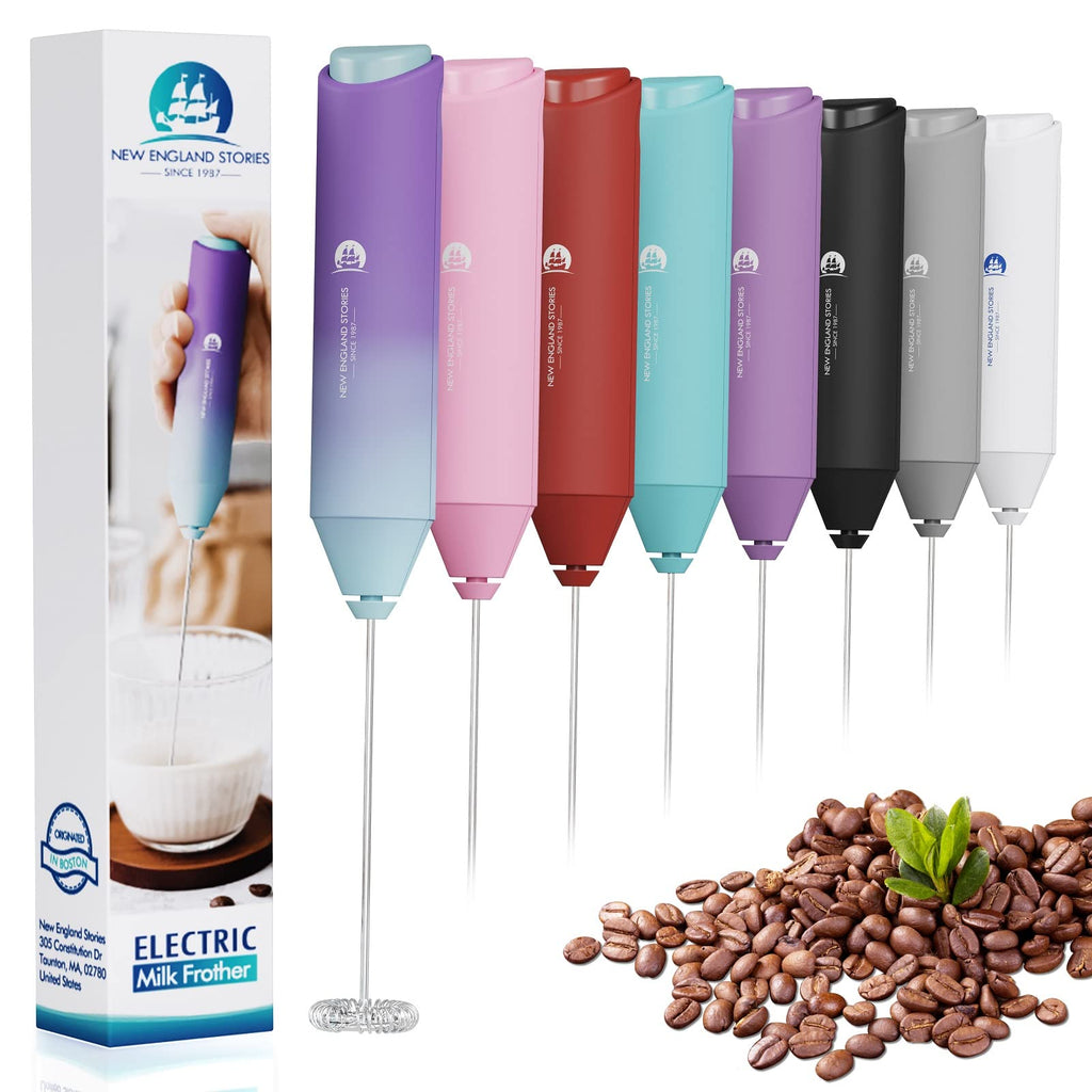 Powerful Milk Frother Handheld Foam Maker, Mini Whisk Drink Mixer for Coffee, Cappuccino, Latte, Matcha, Hot Chocolate, No Stand, Green