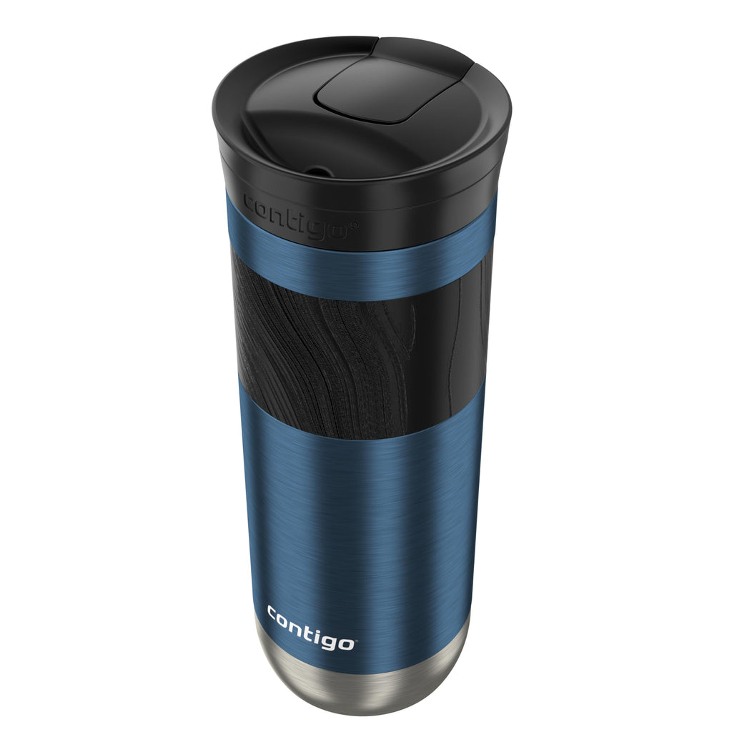 Contigo Byron Vacuum-Insulated Stainless Steel Travel Mug with Leak-Proof Lid Reusable Coffee Mug or Water Bottle BPA-Free 16oz Licorice Keeps Beverages Hot for 6 Hours or Cold for 12 Hours