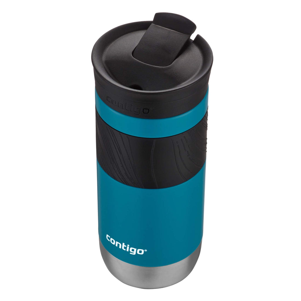 Contigo Byron Vacuum-Insulated Stainless Steel Travel Mug with Leak-Proof Lid Reusable Coffee Mug or Water Bottle BPA-Free 16oz Licorice Keeps Beverages Hot for 6 Hours or Cold for 12 Hours