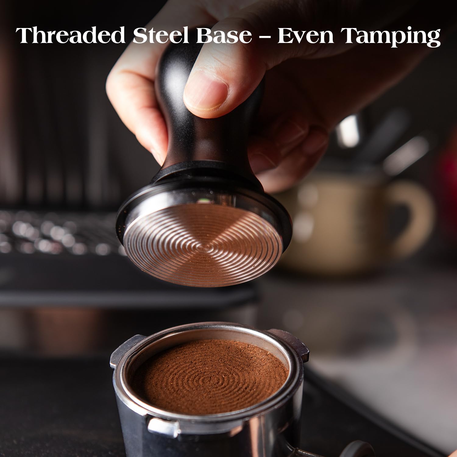 7 PCS Espresso Accessories Kit: 53.3mm Espresso Tamper, Coffee Distributor, Puck Screen, Dosing Funnel and WDT Tool, Espresso Tools Set Fits Breville 54mm Espresso Machines and Portafilters