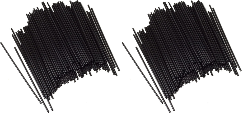 Chef Craft 5 Inch Coffee Stirrer Straws-Set of 150, Pack of 1, black