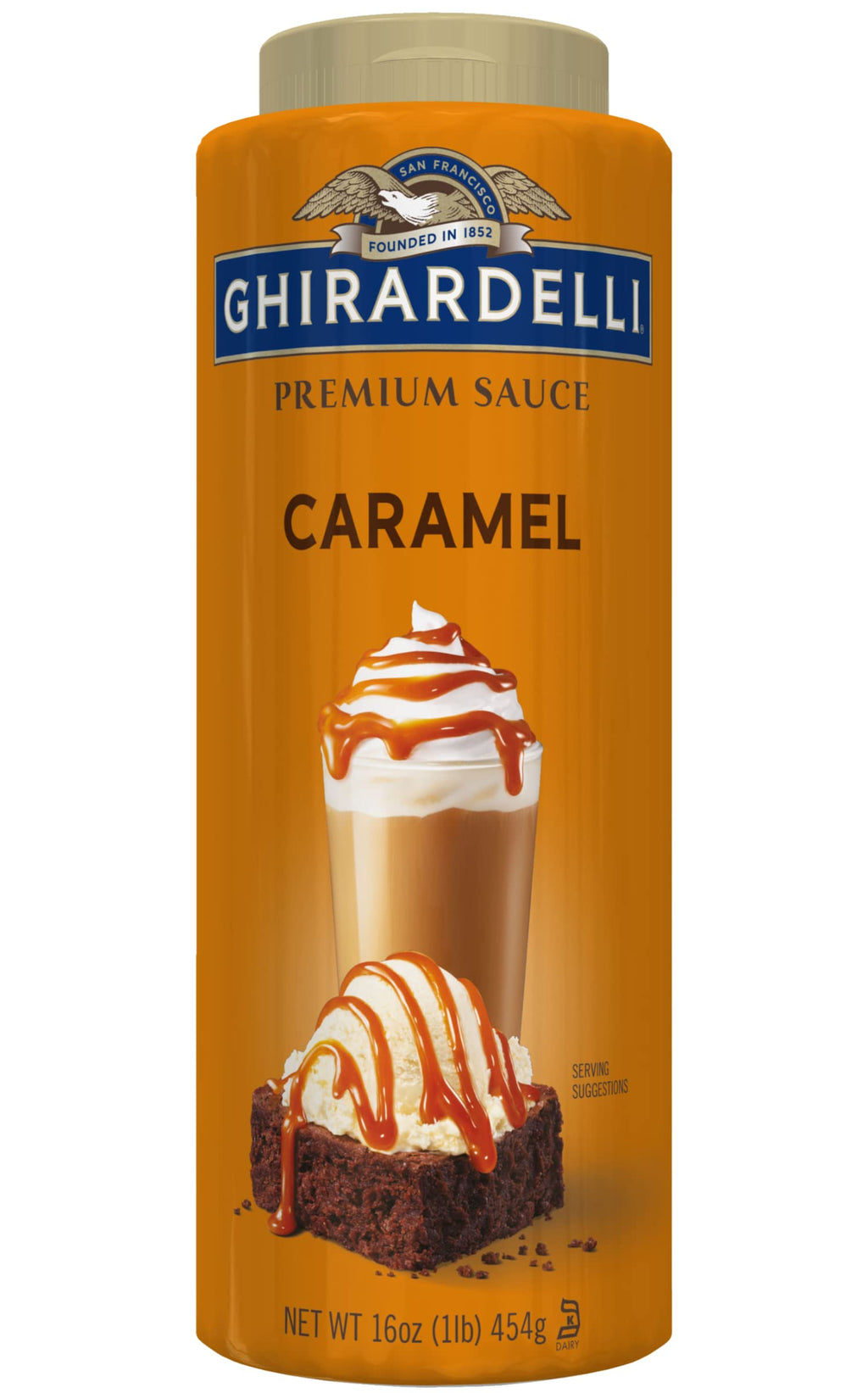 Ghirardelli Caramel Sauce Squeeze Bottle, 16 oz (Pack of 1)