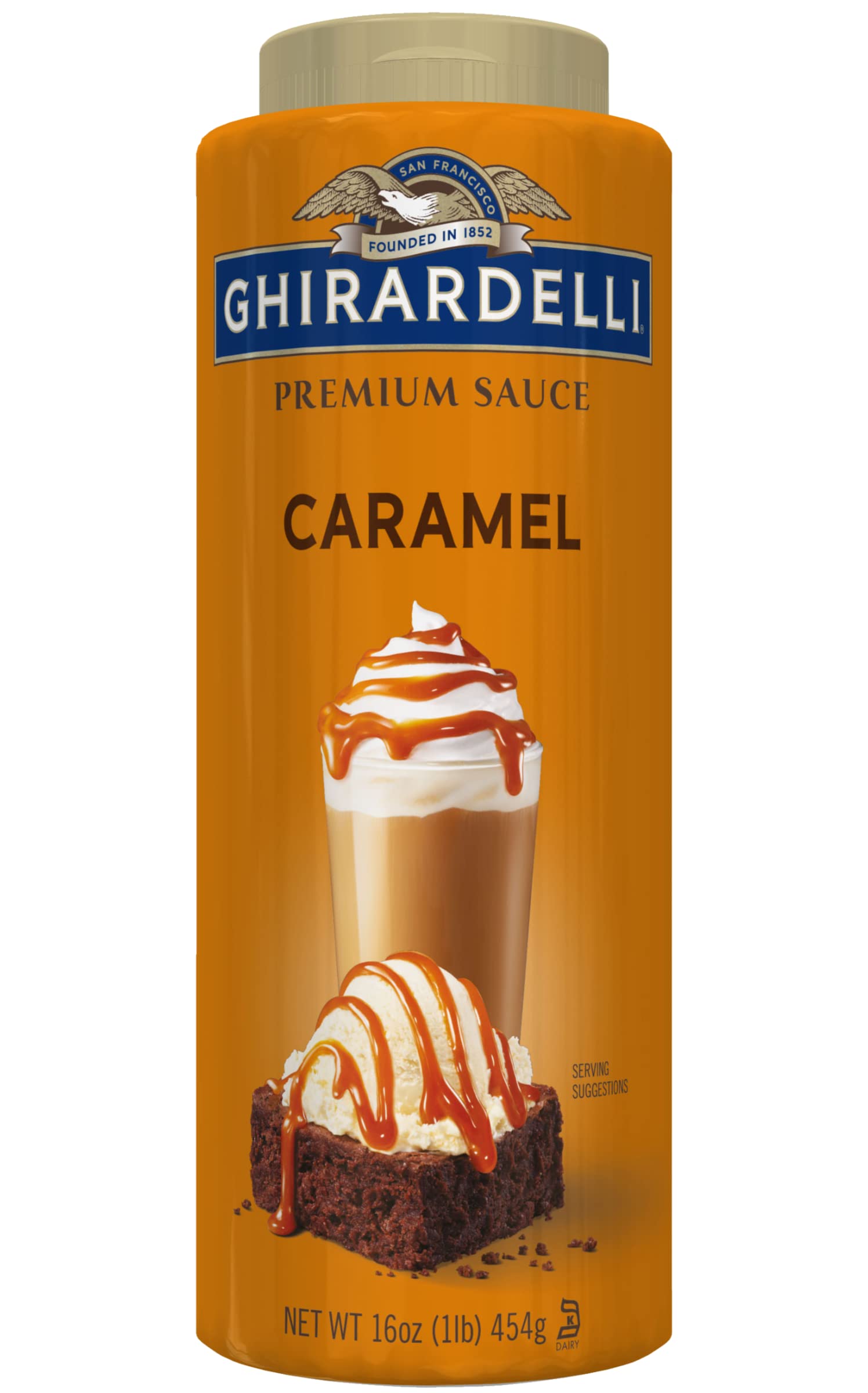 Ghirardelli Caramel Sauce Squeeze Bottle, 16 oz (Pack of 1)