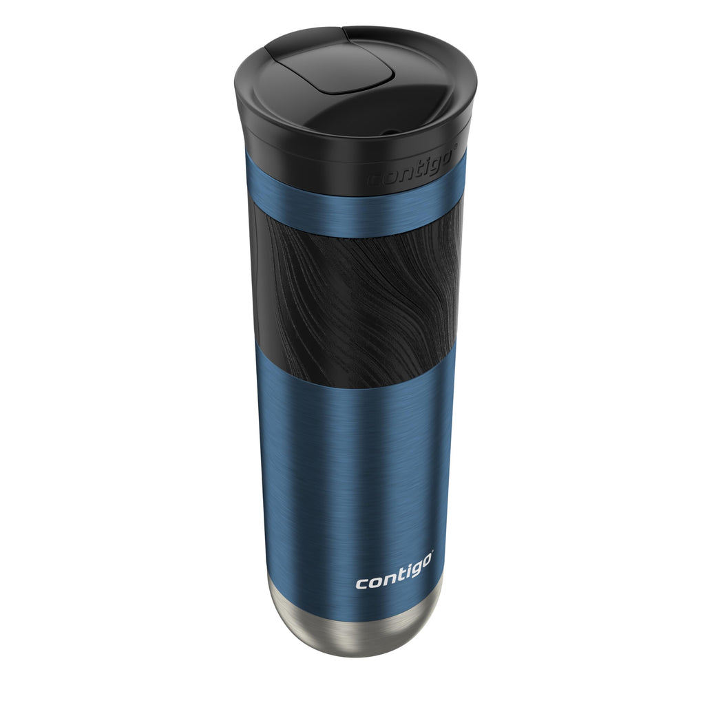 Contigo Byron Vacuum-Insulated Stainless Steel Travel Mug with Leak-Proof Lid Reusable Coffee Mug or Water Bottle BPA-Free 16oz Licorice Keeps Beverages Hot for 6 Hours or Cold for 12 Hours