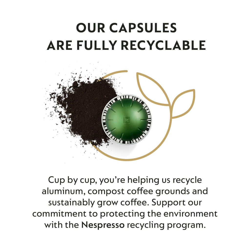 Nespresso Capsules Vertuo, Melozio, Medium Roast Coffee, 30-Count Coffee Pods, Brews 7.8oz.