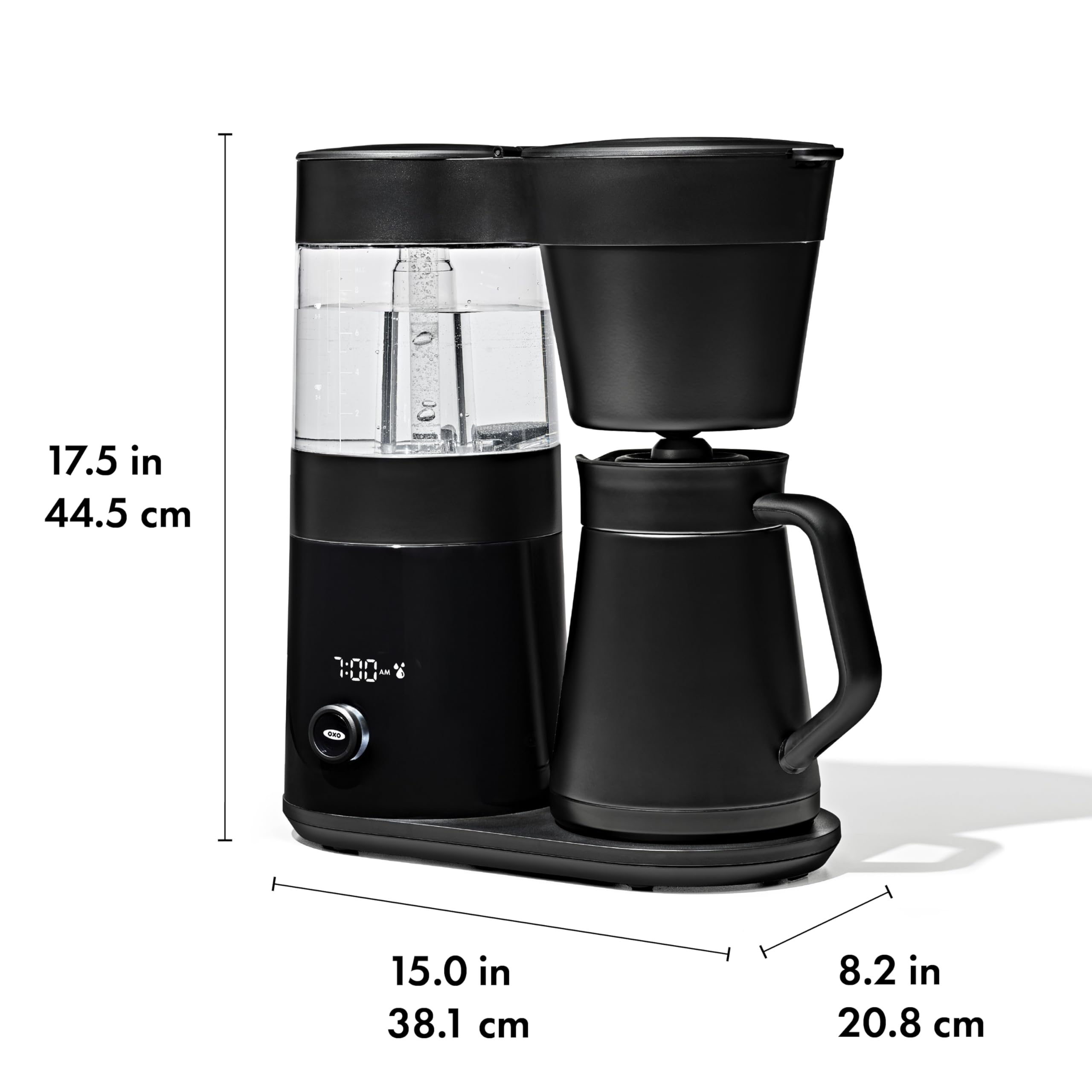 OXO Brew 9-Cup Coffee Maker – Stainless Steel, Programmable Coffee Machine with Single Serve or Full Carafe Options, SCA Certified Home Brewer