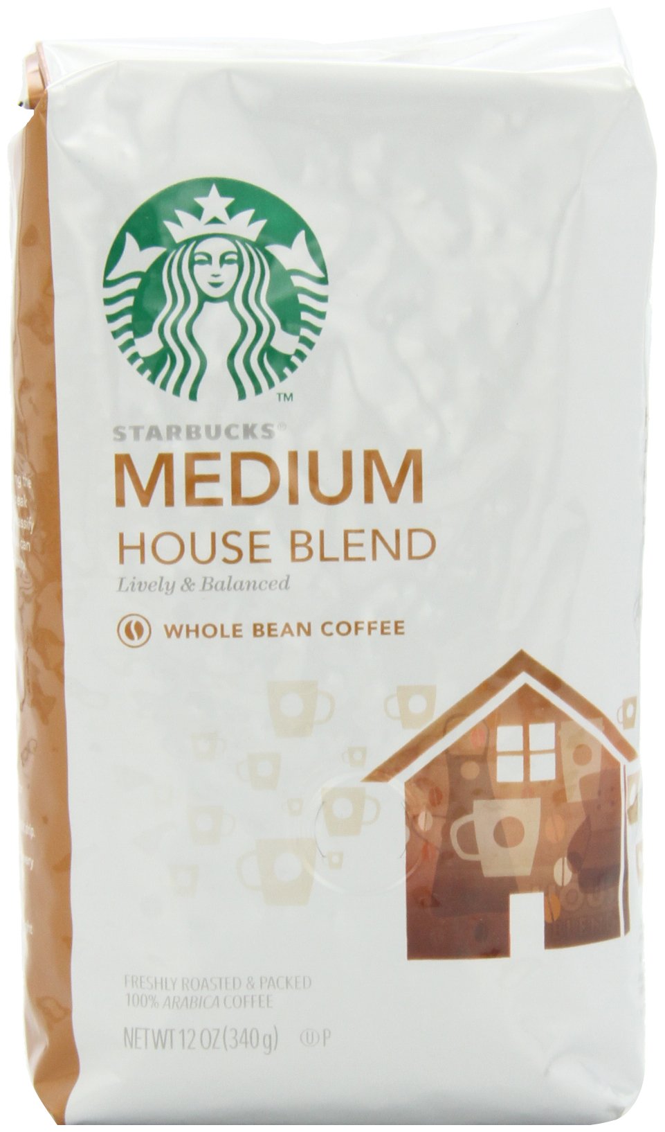 Starbucks Whole Coffee Beans, Medium Roast Hot or Iced Coffee, Pike Place Roast, 28 oz