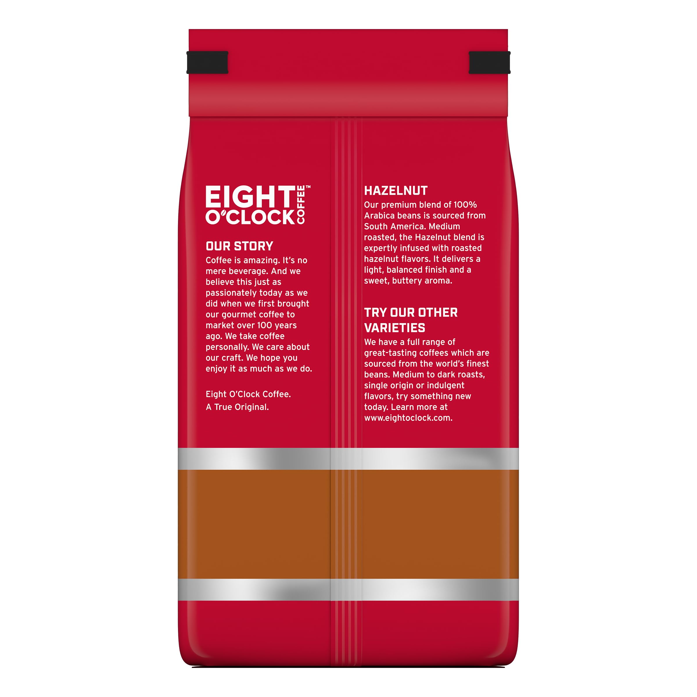 Eight O'Clock Coffee The Original, Medium Roast Whole Bean Coffee, Sweet, Fruity, Well Balanced, 30 Ounce (Pack of 1)
