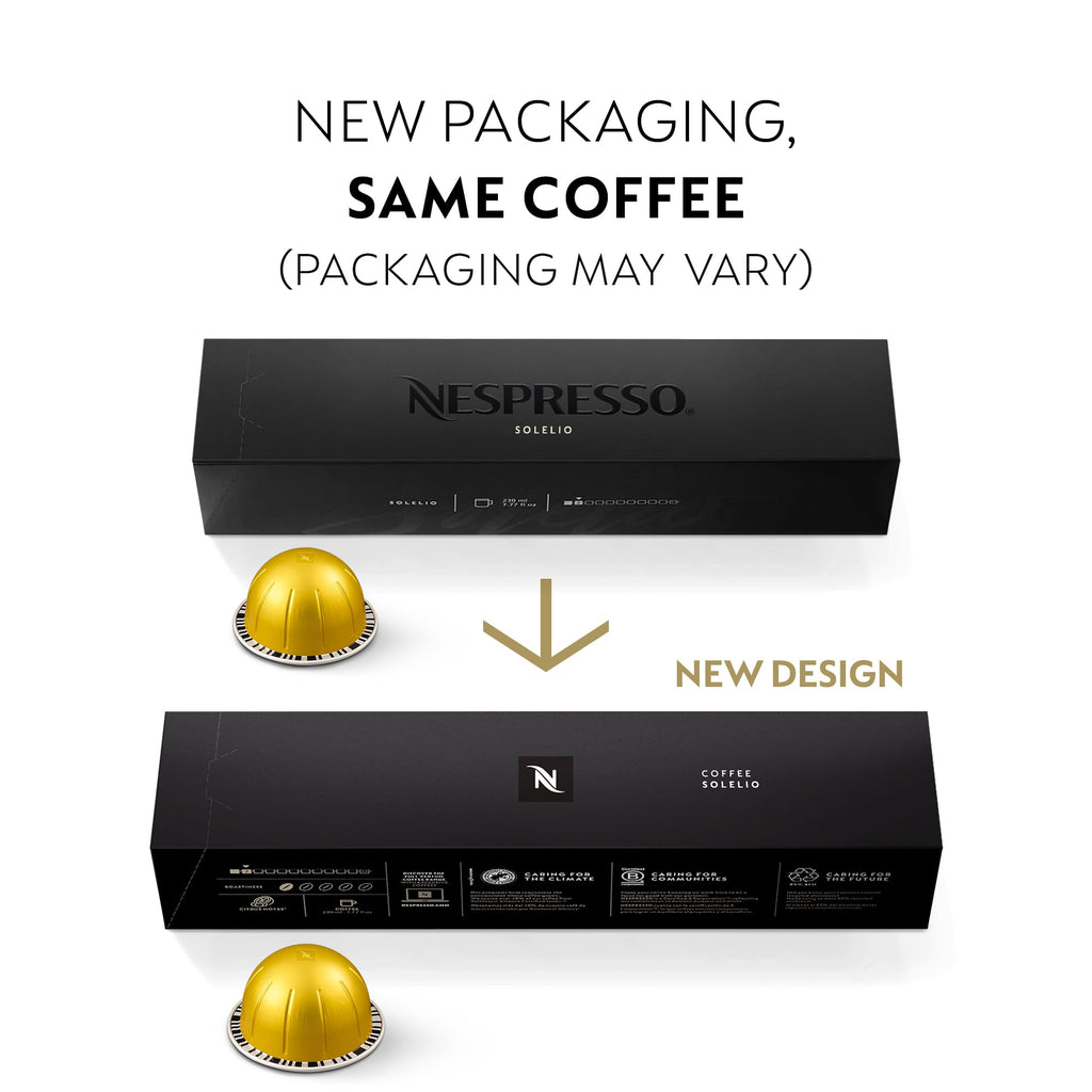Nespresso Capsules Vertuo, Melozio, Medium Roast Coffee, 30-Count Coffee Pods, Brews 7.8oz.