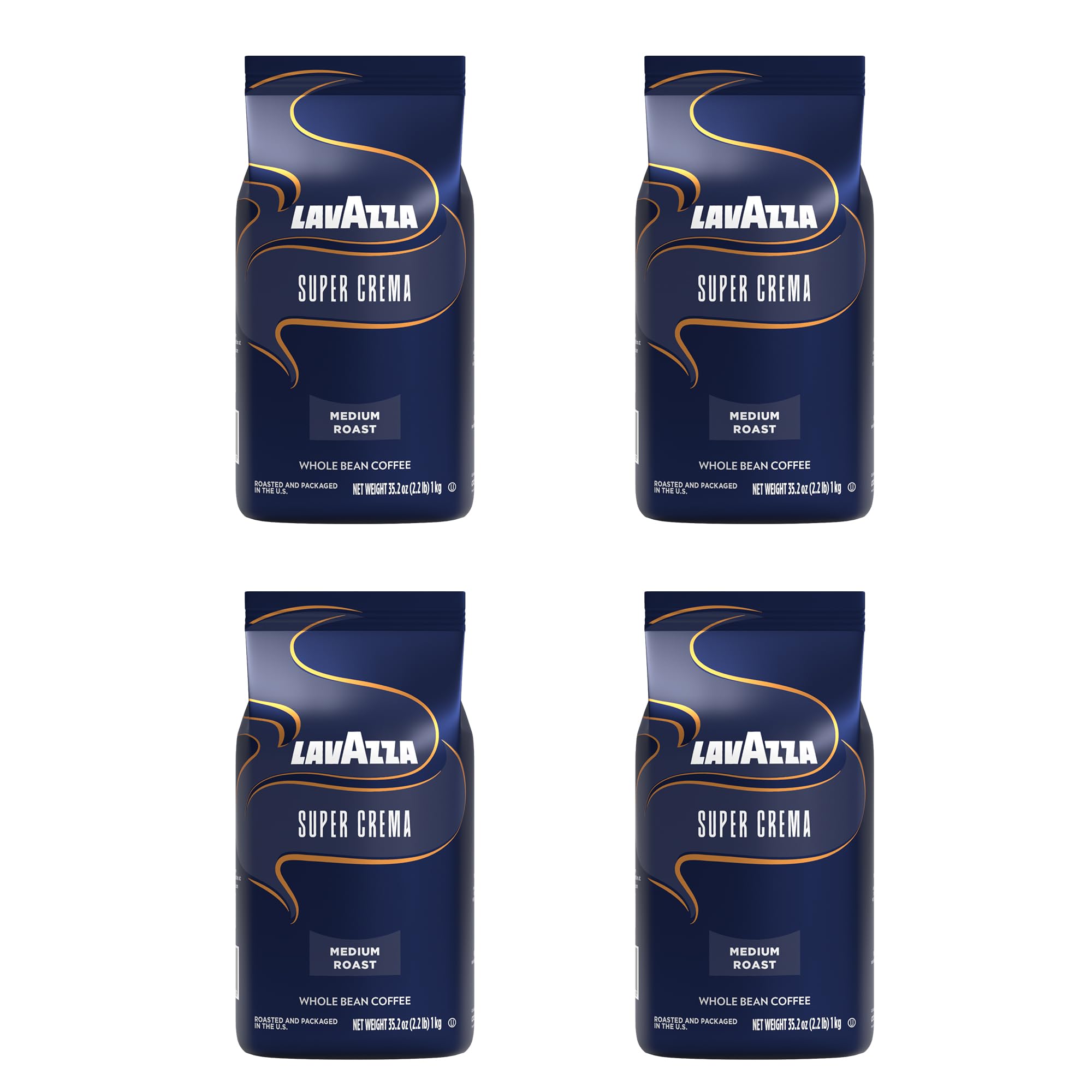 Lavazza Espresso Whole Bean Coffee, Medium Roast, 100% Arabica, 2.2 lb Bag (Pack of 1)
