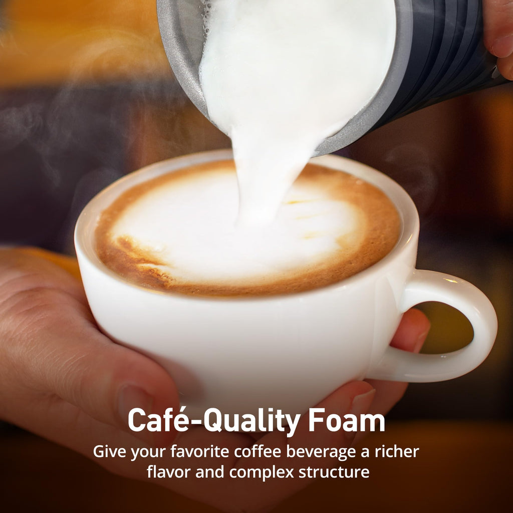 Electric Milk Frother, Paris Rhône 4-in-1 Milk Steamer and Frother, Hot & Cold Foam Milk Warmer with Temperature Control, Auto Shut-Off Frothers for Coffee, Latte,Macchiato, Cappuccino