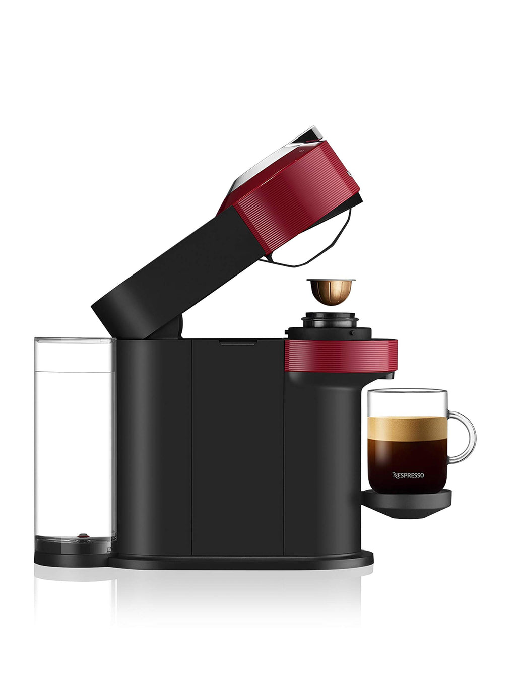 Nespresso Vertuo Next Coffee and Espresso Maker by Breville, with Aeroccino Milk Frother, Light Grey