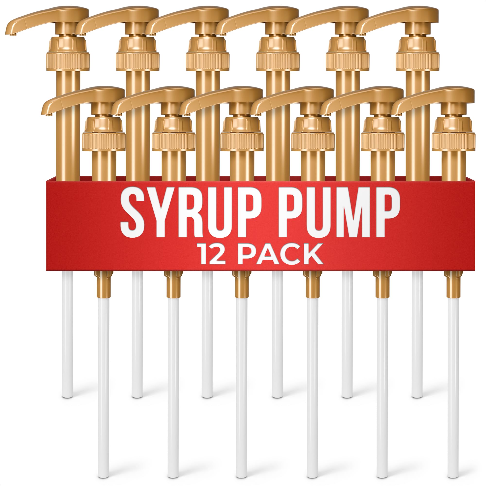 4 Pcs Coffee Syrup Pump Dispenser - Works as Skinny and Torani Syrup Pump - Fits Various 25.4 oz Bottles, Precise Dispensing 0.3oz & Lockable Design, Easy to Use & Clean, Ideal for Liquids