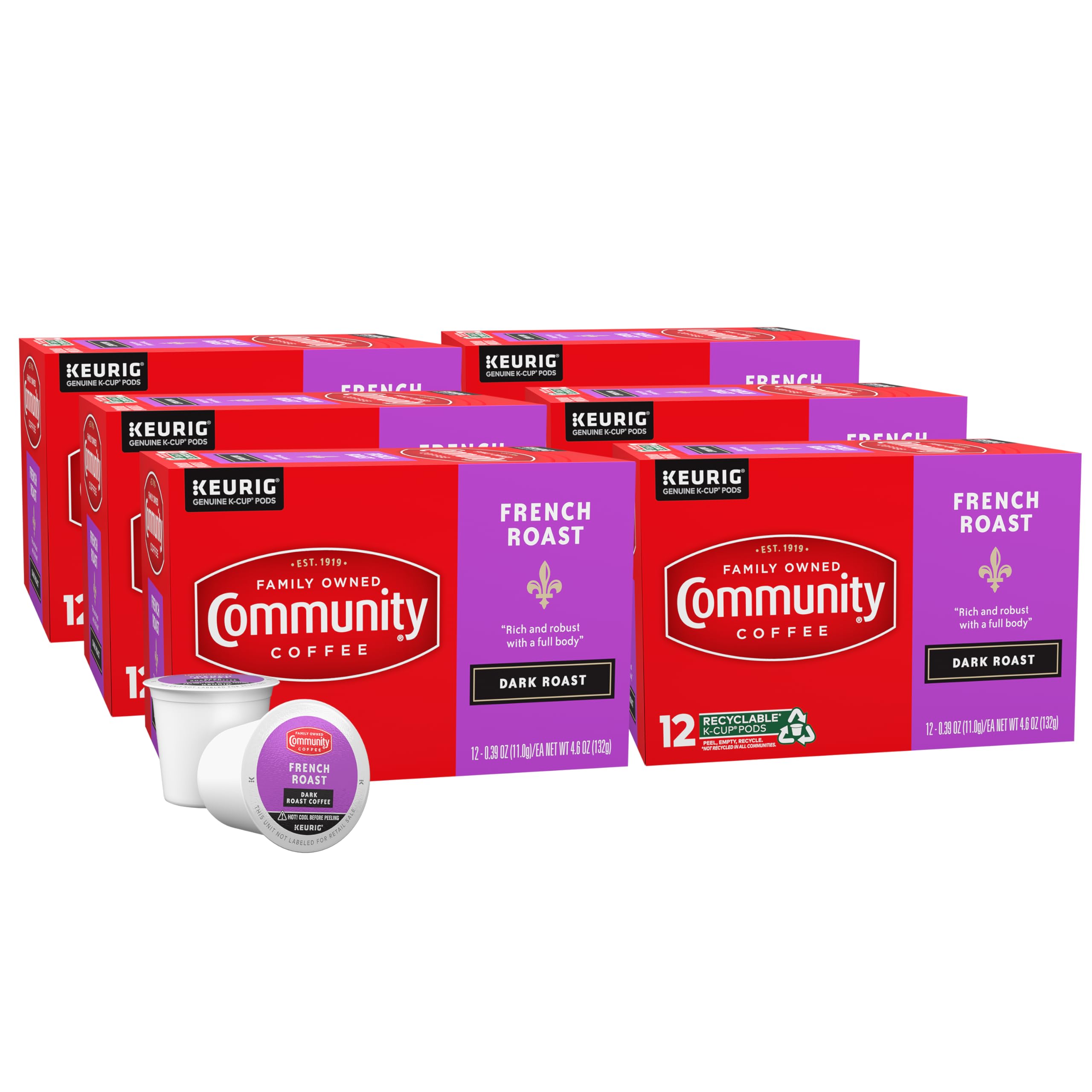 Community Coffee Café Special Medium-Dark Roast Single Serve Keurig K-Cup Pods 32 ct Box