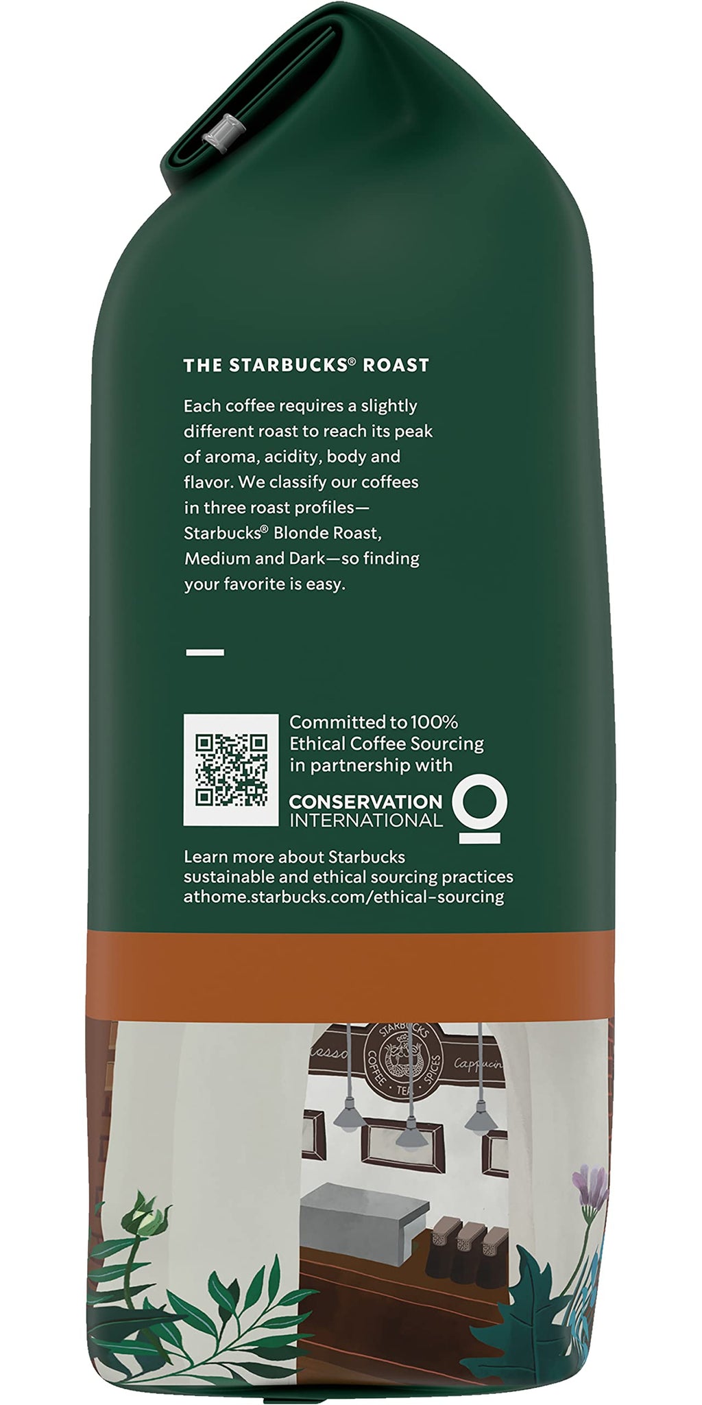 Starbucks Whole Coffee Beans, Medium Roast Hot or Iced Coffee, Pike Place Roast, 28 oz