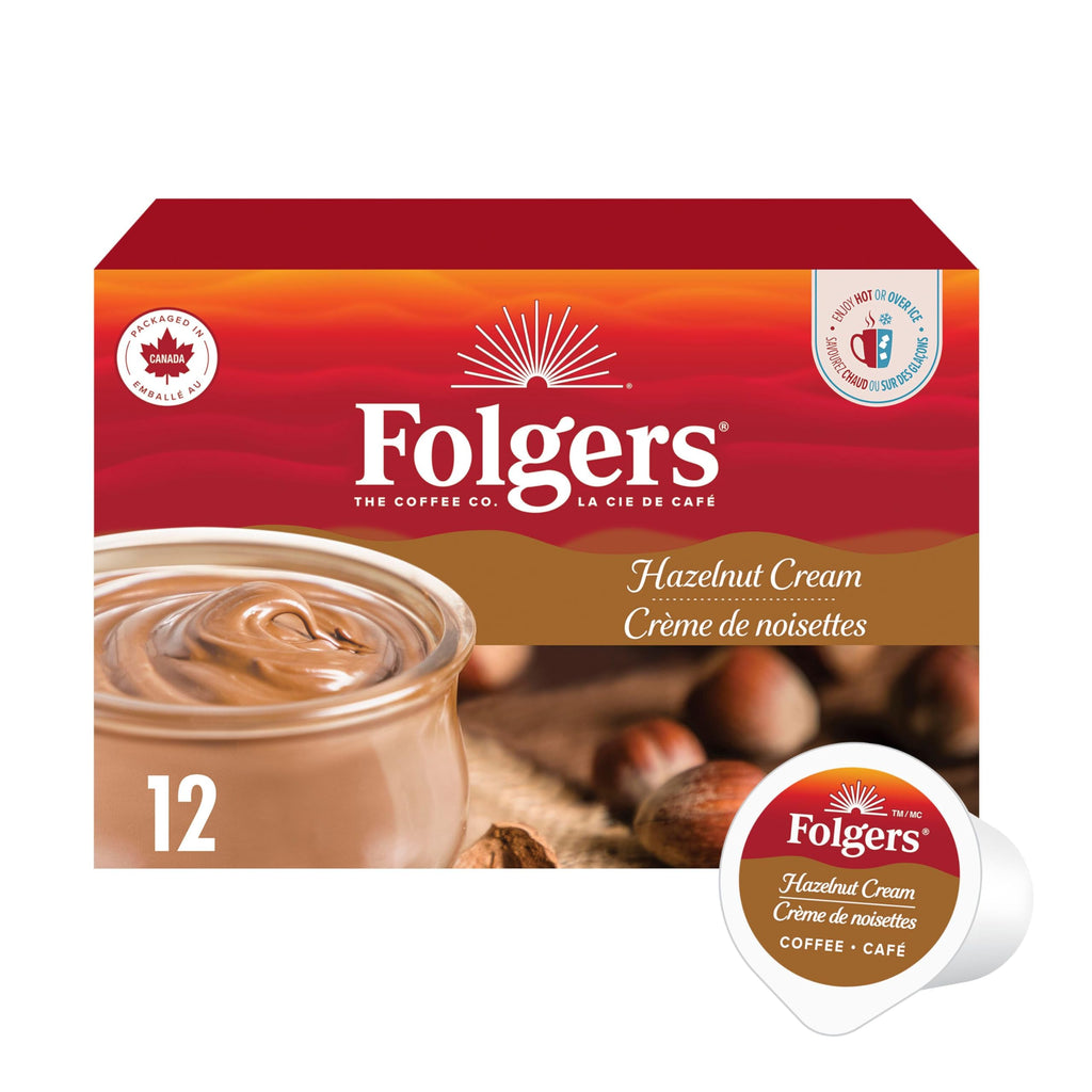 Folgers French Vanilla Artificially Flavored Coffee, Keurig K-Cup pods, 10 Count Box (Pack of 6)