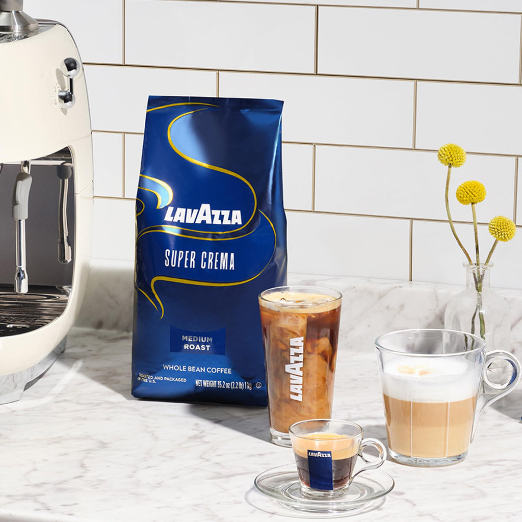 Lavazza Espresso Whole Bean Coffee, Medium Roast, 100% Arabica, 2.2 lb Bag (Pack of 1)