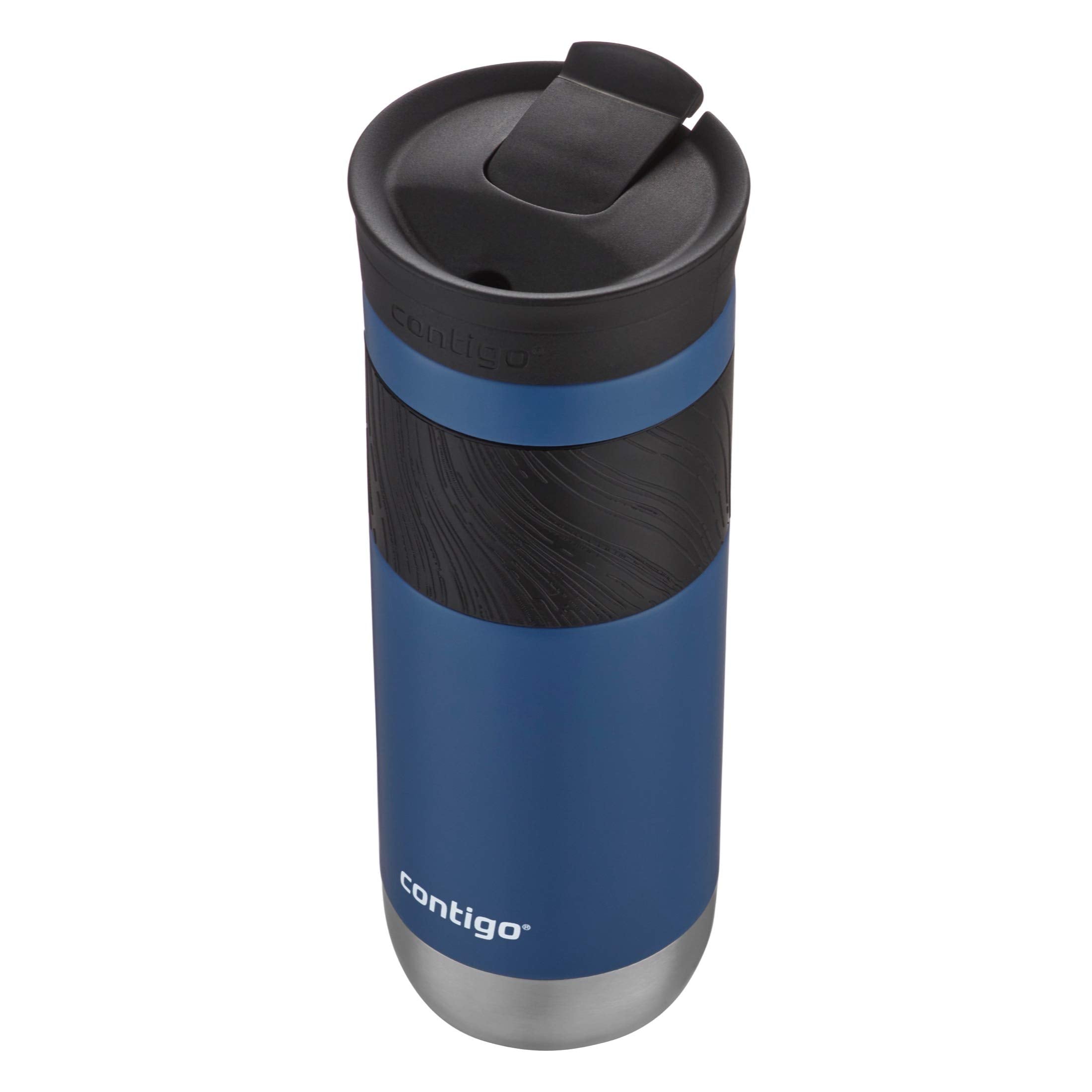 Contigo Byron Vacuum-Insulated Stainless Steel Travel Mug with Leak-Proof Lid Reusable Coffee Mug or Water Bottle BPA-Free 16oz Licorice Keeps Beverages Hot for 6 Hours or Cold for 12 Hours